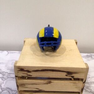 Los Angeles Rams California State Prison Handmade Mini Helmet NWOT